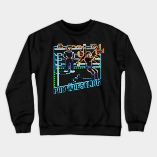 pro wrestling neon Crewneck Sweatshirt